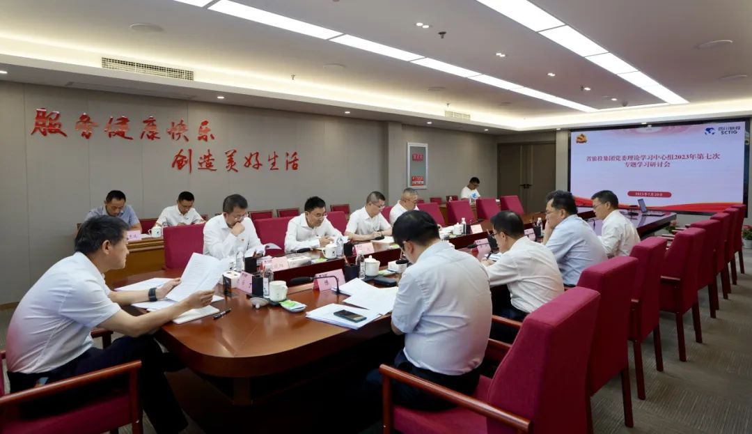 省玩彩网集团召开党委理论学习中心组2023年第七次专题学习钻研会