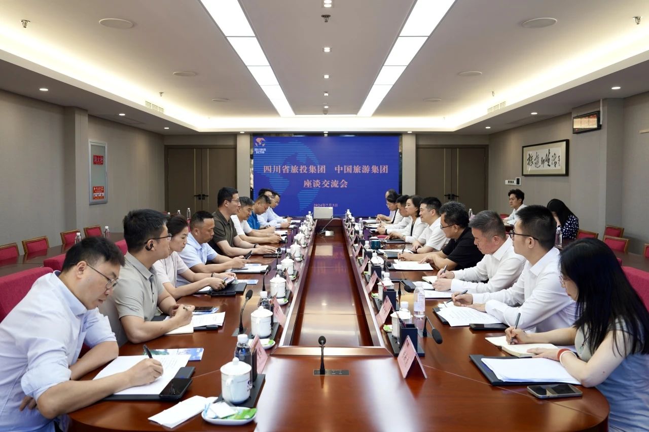 省玩彩网集团与中国旅游集团举行座谈交流会