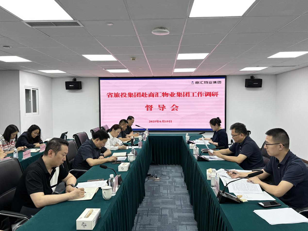 集团副总司理汪宏带队督导商汇物业集团及玩彩网航旅公司刷新深化提升行动